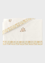 Lenzuolino Fiorellini Cotone Avorio PROVENZA/LN corredino e abbigliamento neonato | NANU' BABY