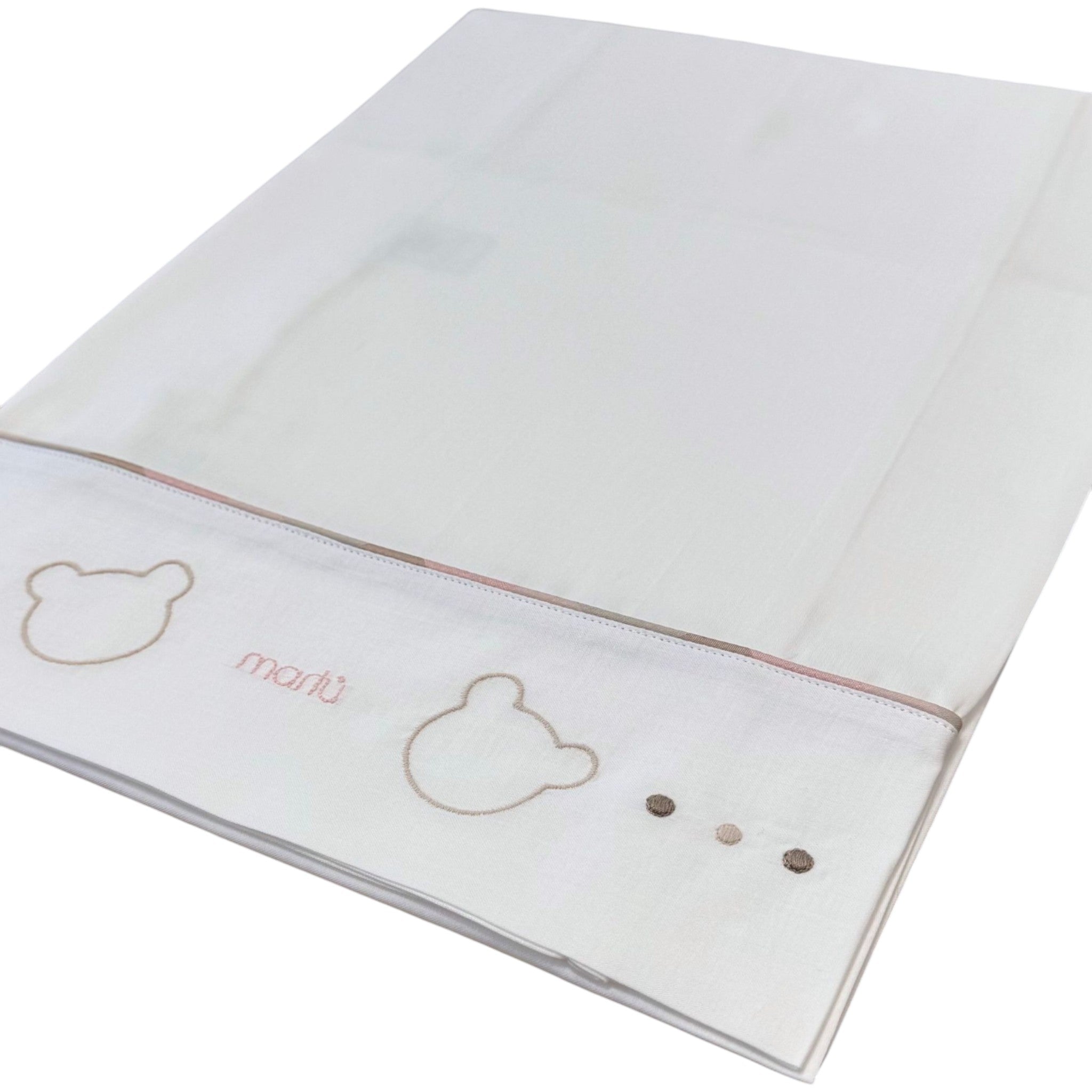 Lenzuolino Neonata Cotone 100% Set 3 Pezzi Vaniglia IN70LE/R corredino e abbigliamento neonato | NANU' BABY