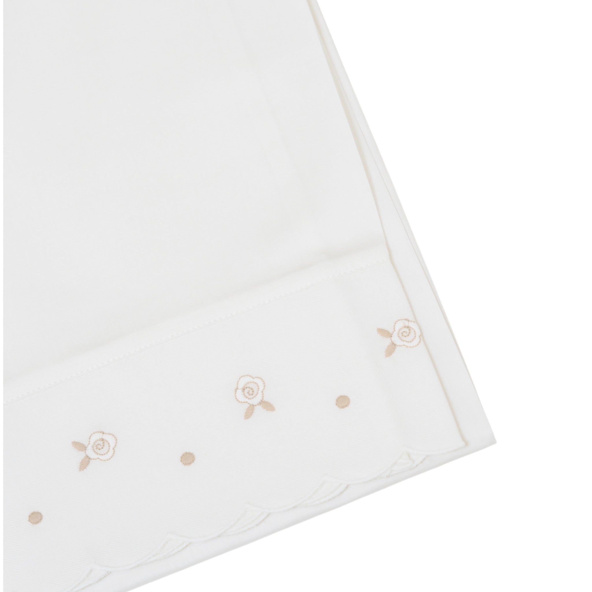 Lenzuolino Neonata Cotone 100% Set 3 Pezzi Vaniglia Tortora IN24LE/V corredino e abbigliamento neonato | NANU' BABY