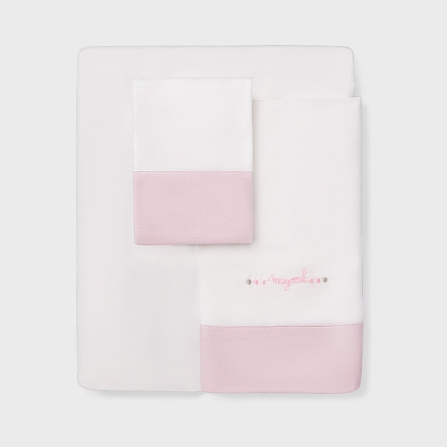 Lenzuolino Neonata Rosa 9992/12 corredino e abbigliamento neonato | NANU' BABY