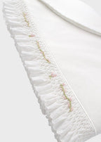 Lenzuolino Punto Smok Rosa SOFIA/LN corredino e abbigliamento neonato | NANU' BABY