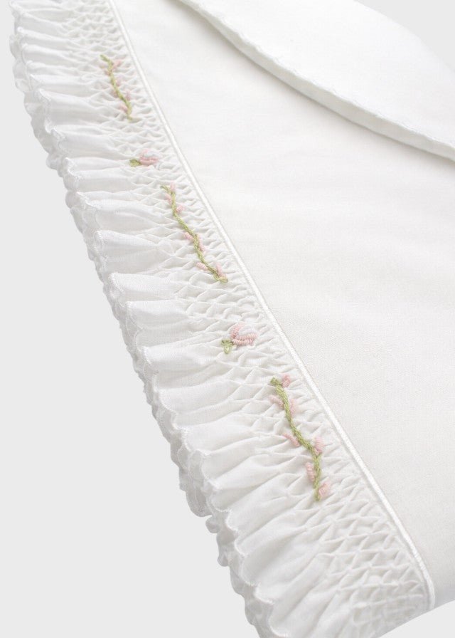 Lenzuolino Punto Smok Rosa SOFIA/LN corredino e abbigliamento neonato | NANU' BABY