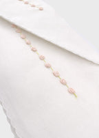 Lenzuolino Punto Vapore Bianco FEDERICA/LN corredino e abbigliamento neonato | NANU' BABY