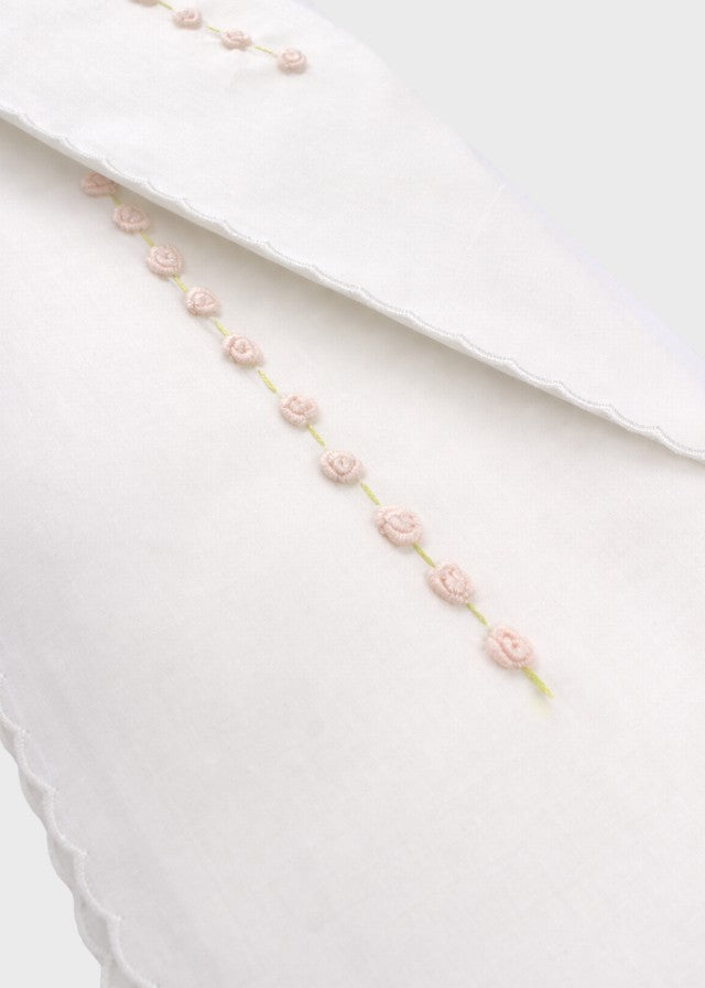 Lenzuolino Punto Vapore Bianco FEDERICA/LN corredino e abbigliamento neonato | NANU' BABY