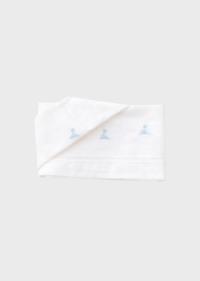 Lenzuolino Ricamato Batista Bianco ATIP/LN corredino e abbigliamento neonato | NANU' BABY