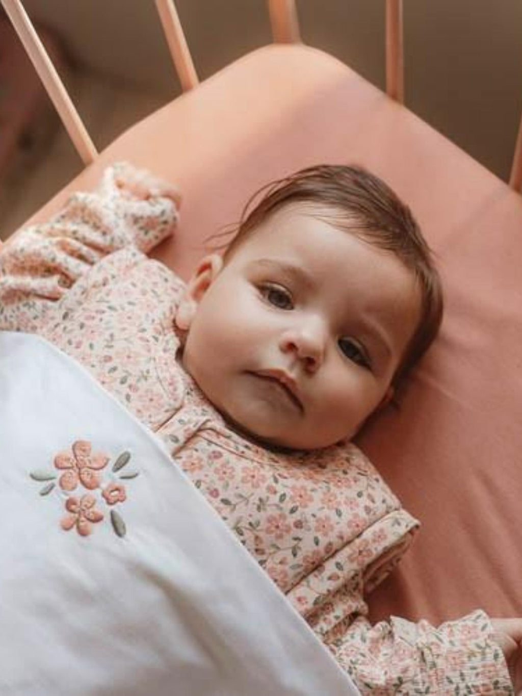 Lenzuolo con angoli per culla Neonata Rosa TE10754009 corredino e abbigliamento neonato | NANU' BABY