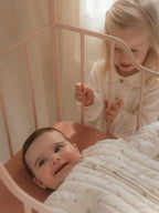 Lenzuolo con angoli per culla Neonata Rosa TE10754009 corredino e abbigliamento neonato | NANU' BABY