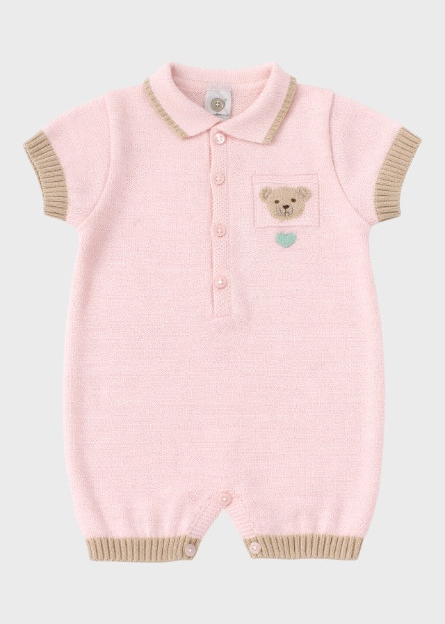 Tutina Corta Teddy Rosa EK6015/R