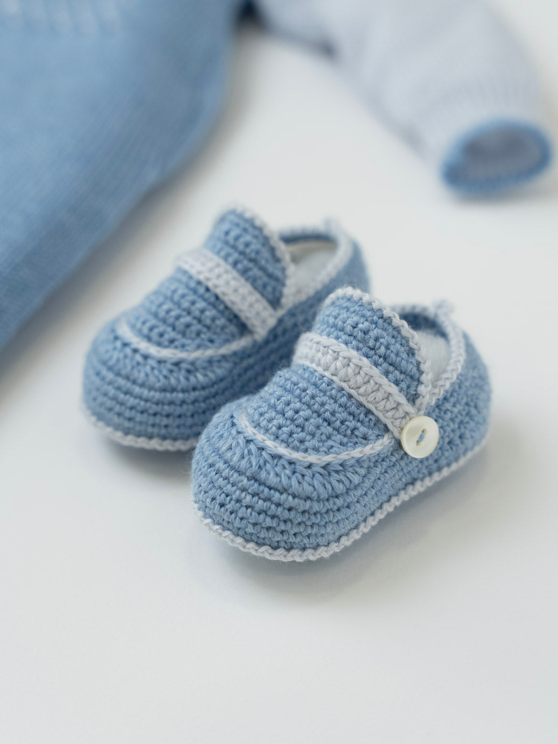 Tutina e Babbucce Neonato CIELO RICCARDO/TU -  NANU' BABY