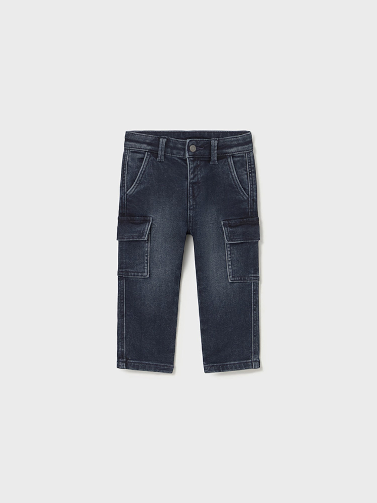 Pantalone soft denim cargo Bimbo Blu 2505/29 -  NANU' BABY