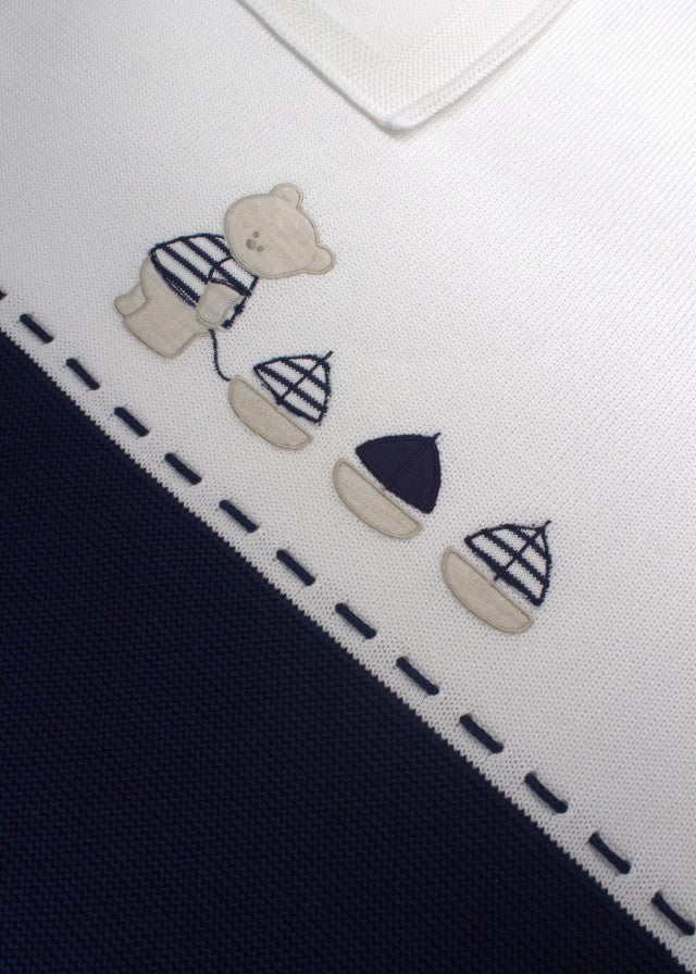 Baumwolldecke „Blauer Bär“ 198-B