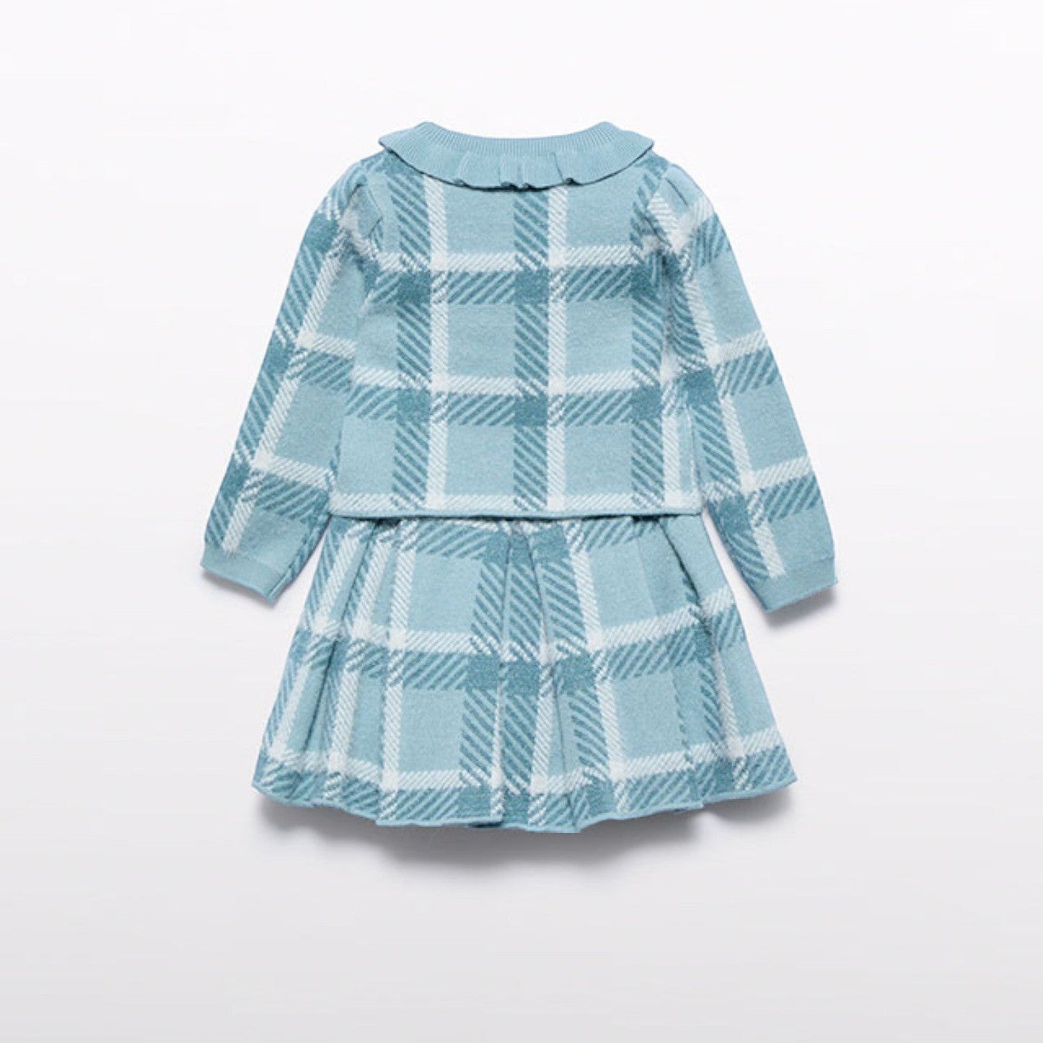 Compl. gonna tricot quadri Bimba Verde 5516/9 -  NANU' BABY