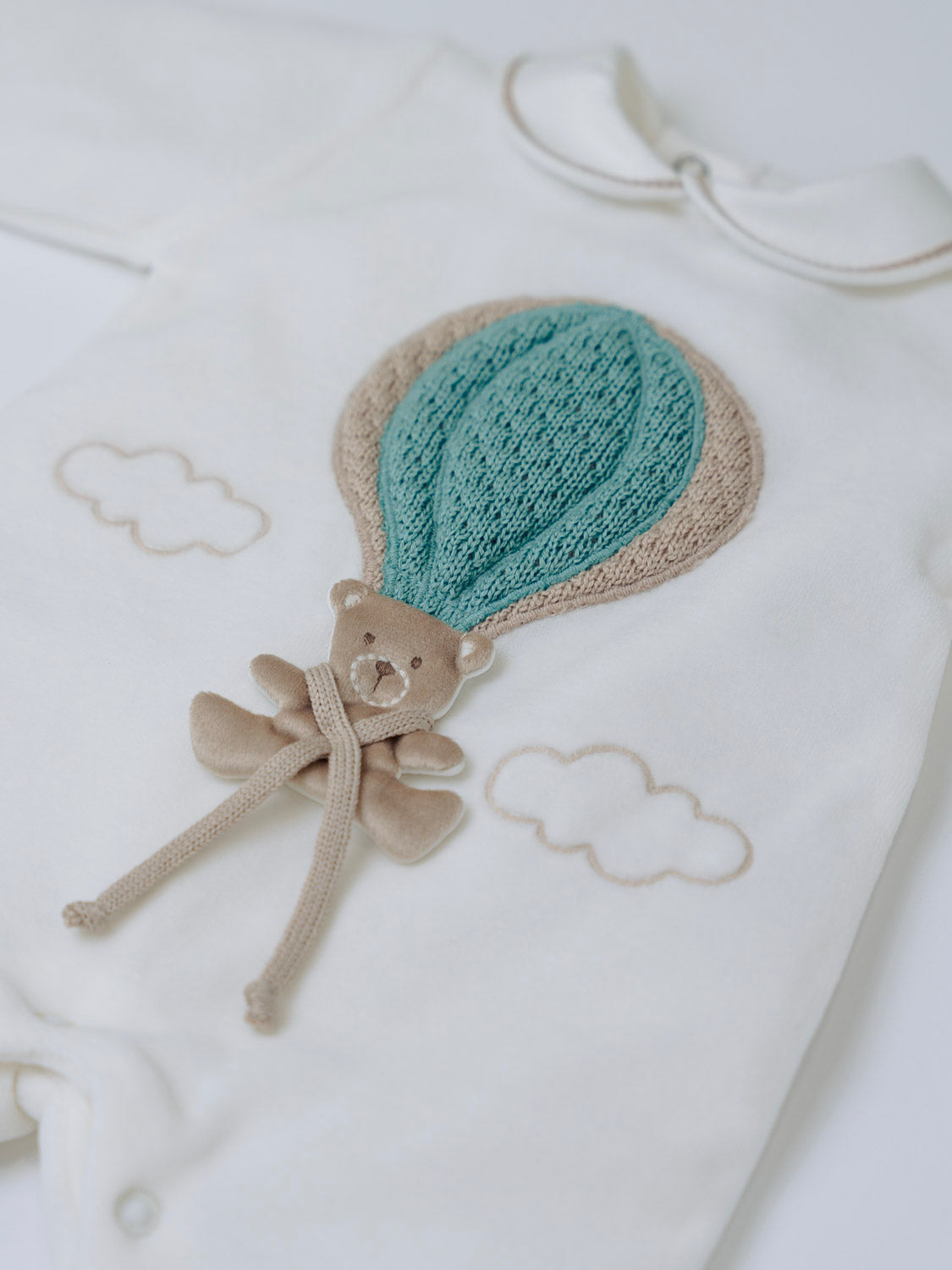 Tutina Mongolfiera Neonato VANIGLIA IN5714/V -  NANU' BABY