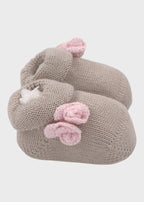 Babbucce Cotone Fiorellino Tortora 763