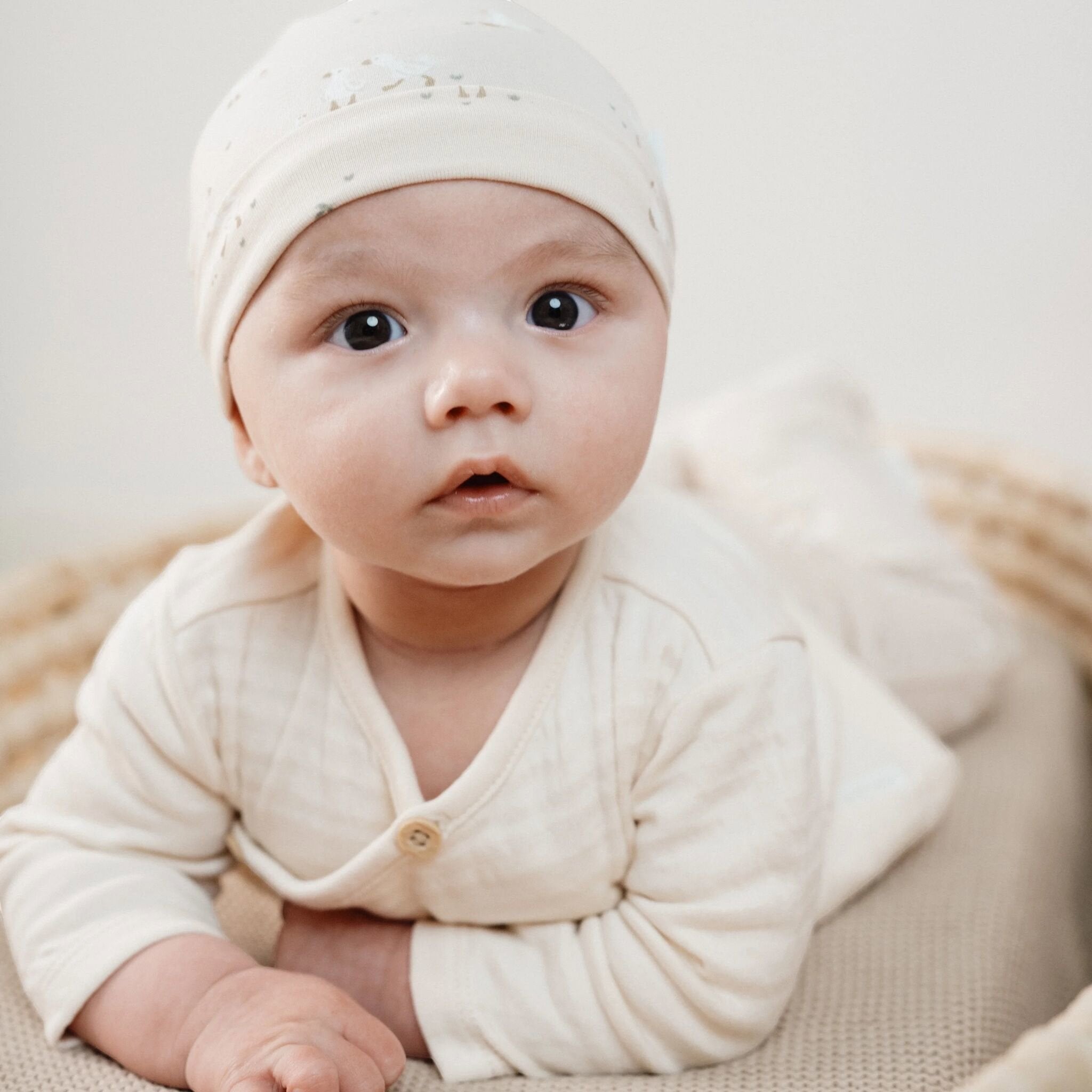 Maglia manica lunga Neonato Beige CL25291019 corredino e abbigliamento neonato | NANU' BABY