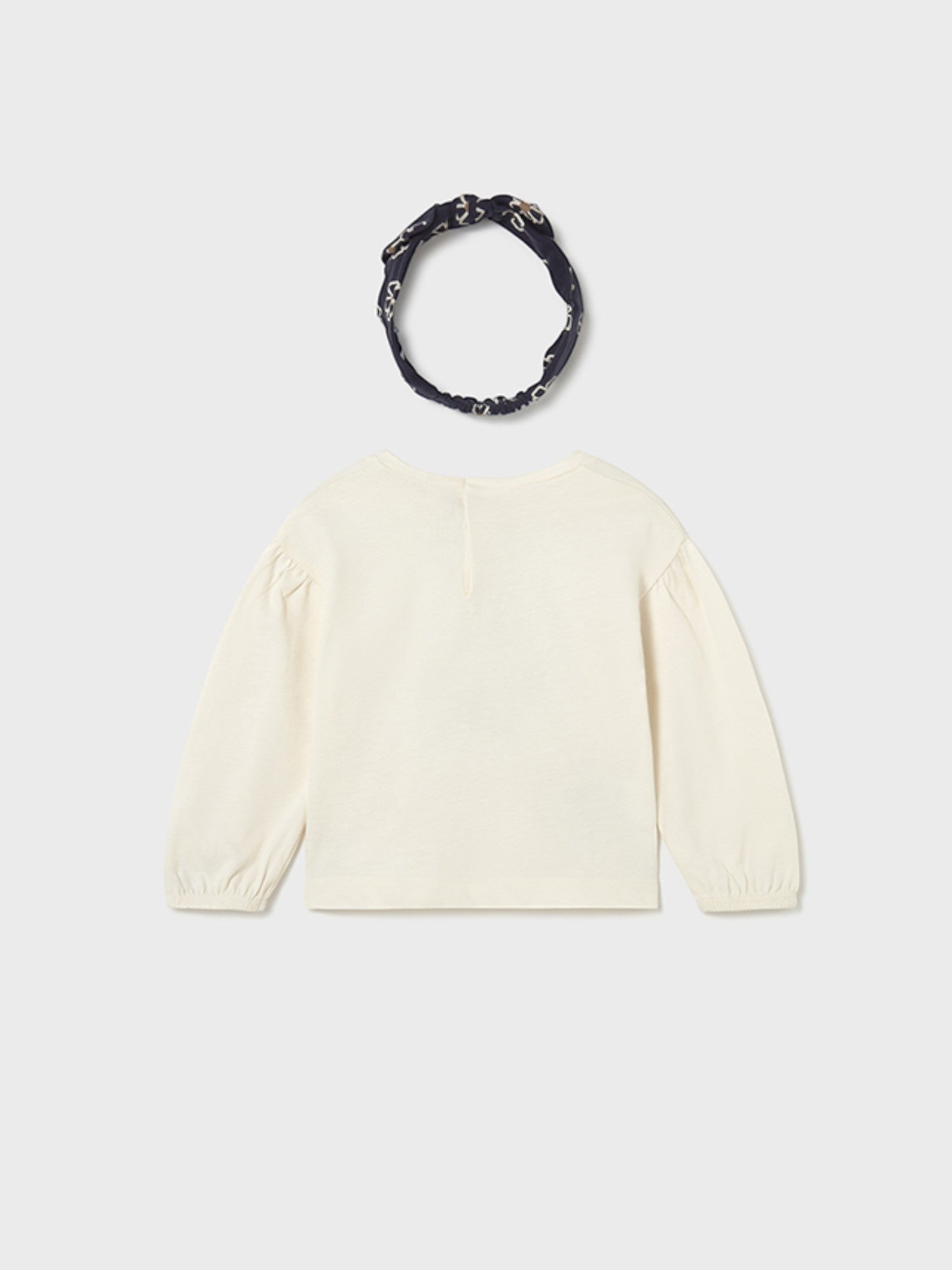 Maglietta cerchietto Bimba PANNA 2078/26 corredino e abbigliamento neonato | NANU' BABY