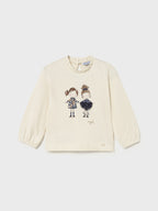 Maglietta m/l vestir Bimba PANNA 2075/79 corredino e abbigliamento neonato | NANU' BABY