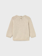 Maglioncino intarsio animal Bimbo Beige 2345/22 corredino e abbigliamento neonato | NANU' BABY
