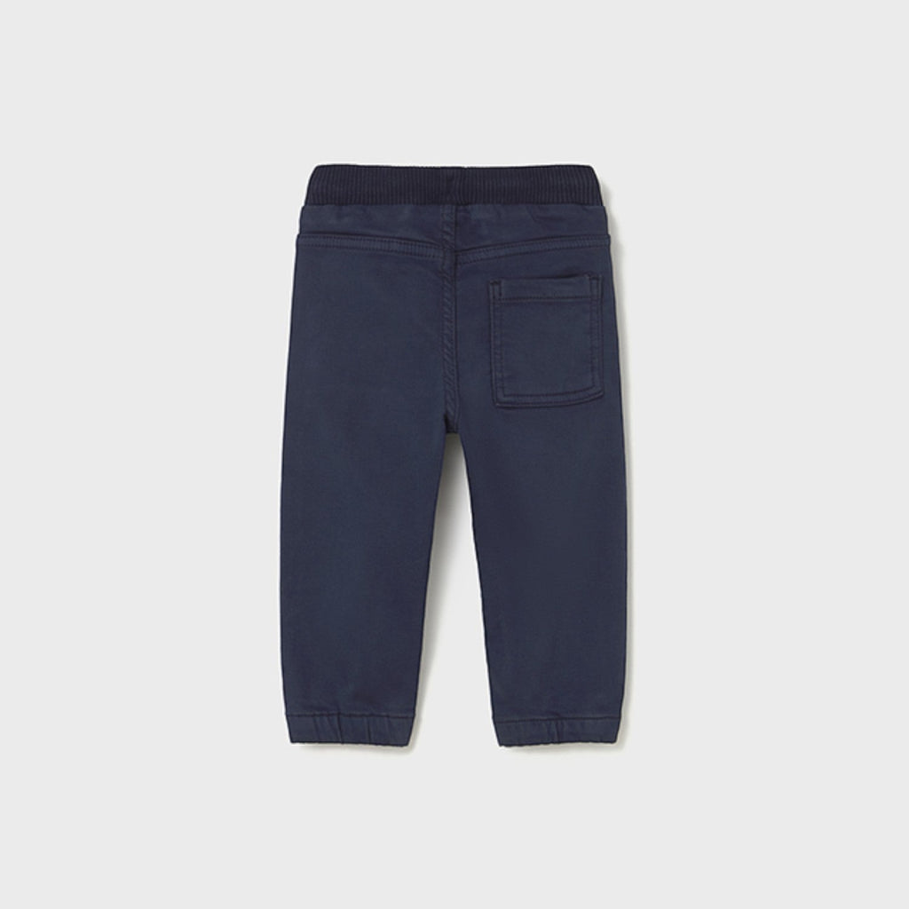 Soft twill jogger pants, baby boy, blue, 2503/74