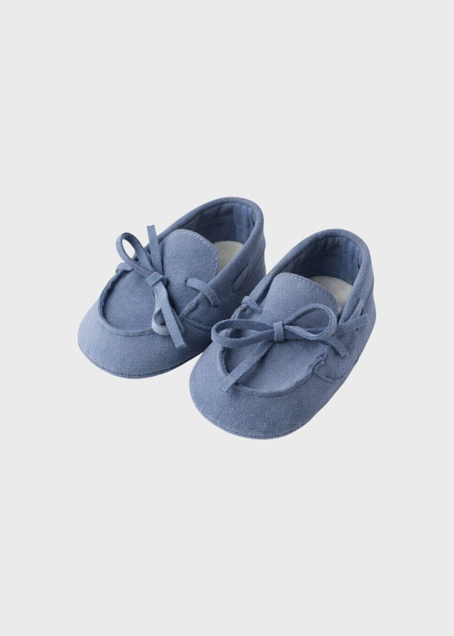 Mocassino Azzurro Cerimonia corredino e abbigliamento neonato | NANU' BABY