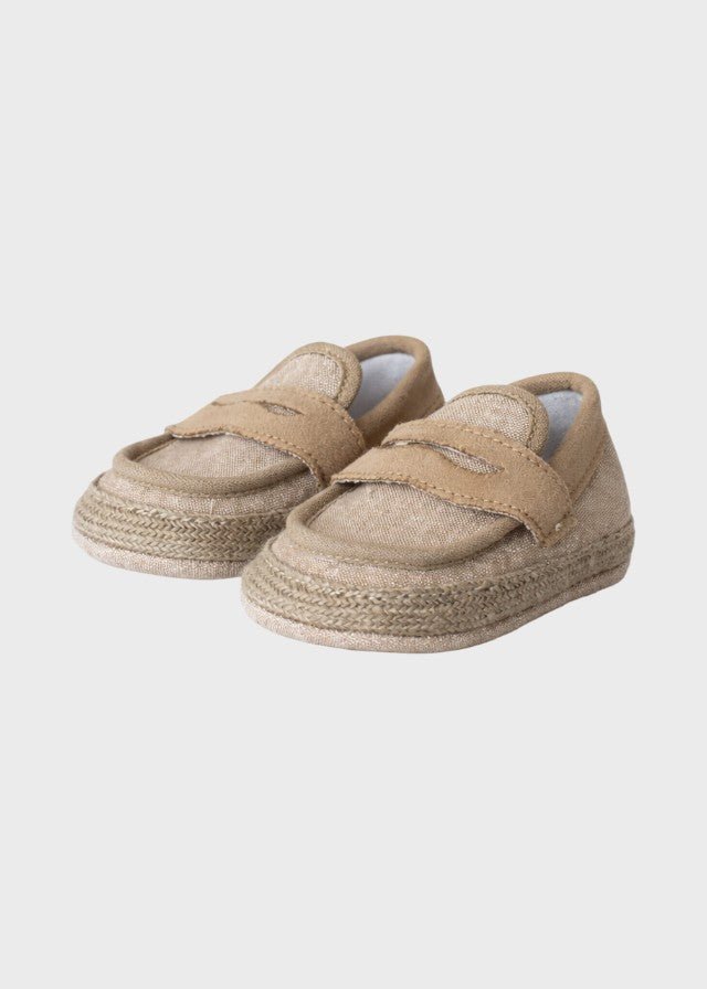 Mocassino Lino Elegante Beige SM41159/T37 corredino e abbigliamento neonato | NANU' BABY