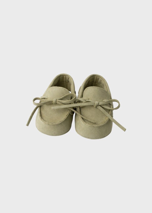 Mocassino Nappina Verde corredino e abbigliamento neonato | NANU' BABY