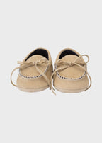 Mocassino Pelle Scamosciata Beige SM4180T/T04 corredino e abbigliamento neonato | NANU' BABY