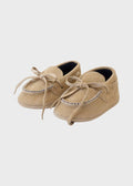 Mocassino Pelle Scamosciata Beige SM4180T/T04 corredino e abbigliamento neonato | NANU' BABY