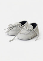 Mocassino Pelle Scamosciata Bianco SM4180T/T04/B corredino e abbigliamento neonato | NANU' BABY