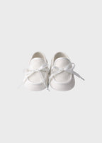 Mocassino Raso Cerimonia Bianco SM4360/20 corredino e abbigliamento neonato | NANU' BABY