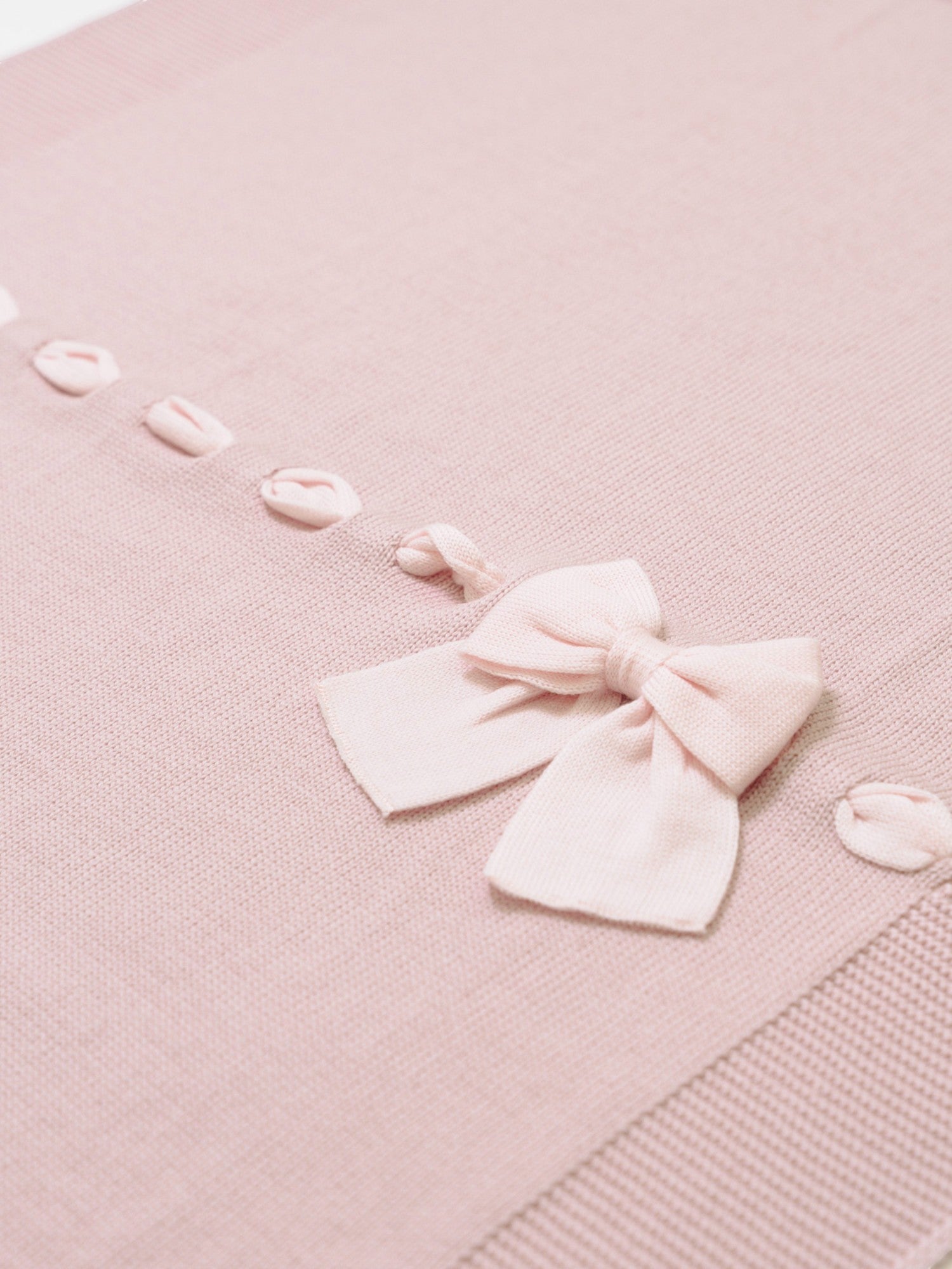 Coperta Fiocco romantico Neonata Rosa FIOCCO/100 -  NANU' BABY