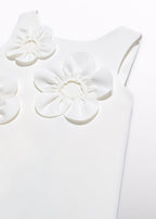 Abito Fiori Bordo Smerlato 5055/3