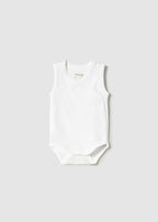 White Sleeveless Bodysuit 1702