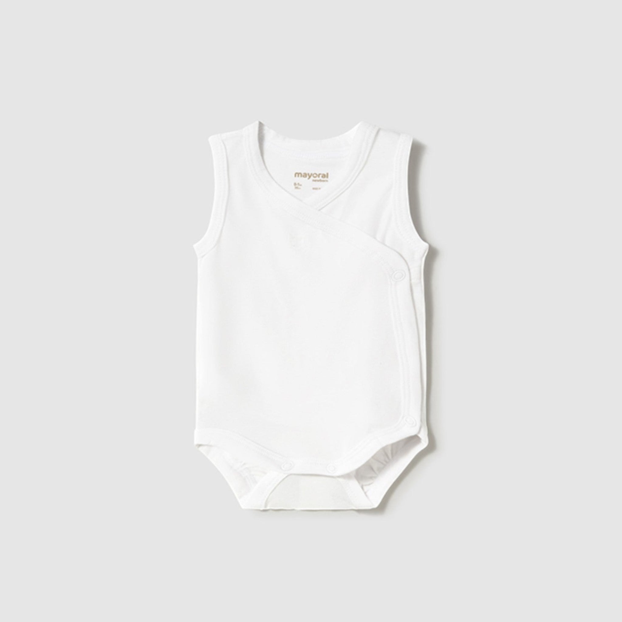 Body manica smanicata Neonato BIANCO 1702 /B -  NANU' BABY