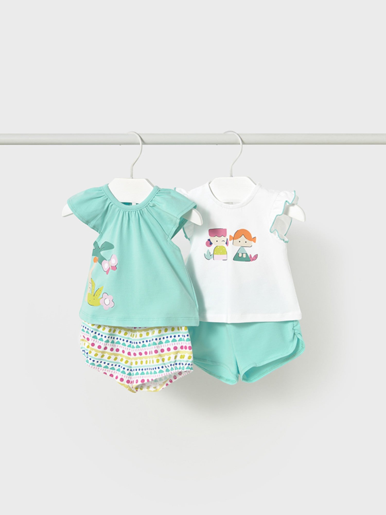 Completo punto 4 pezzi Bimba VERDE 1671 /V