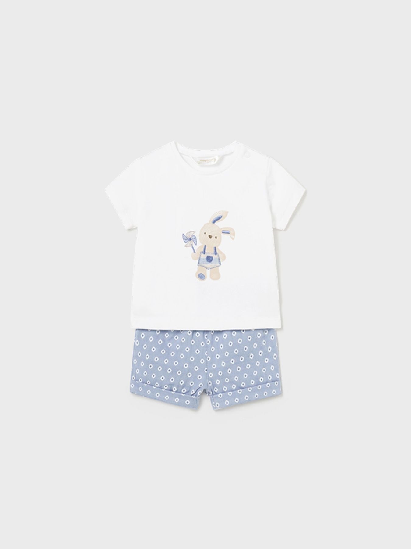 Pant.corto e maglietta Bimbo BIANCO 1205/B