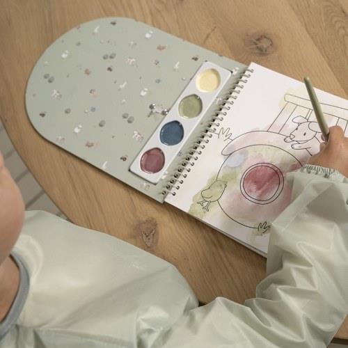 Grembiulino per lavoretti Piccola fattoria  Verde 125698 -  NANU' BABY