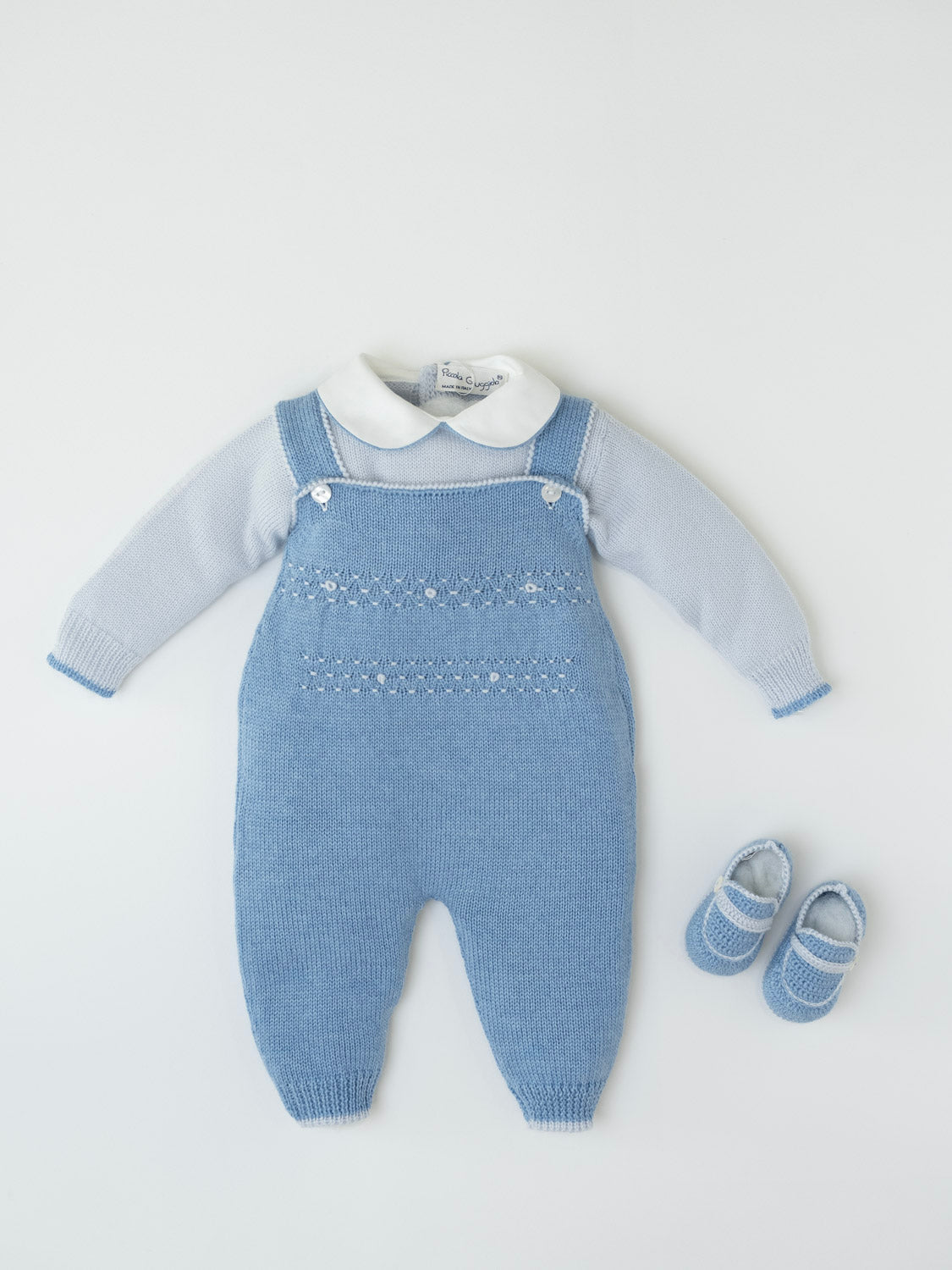 Tutina e Babbucce Neonato CIELO RICCARDO/TU -  NANU' BABY