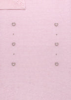 Dove Grey Pink Hearts Blanket EK6380/R