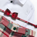 Completo di bermuda scozzese Bimbo Rosso 5706/2 -  NANU' BABY