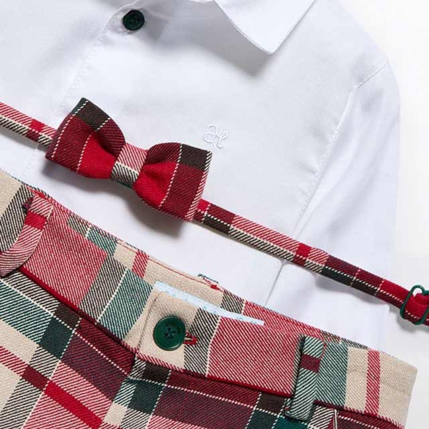 Completo di bermuda scozzese Bimbo Rosso 5706/2 -  NANU' BABY