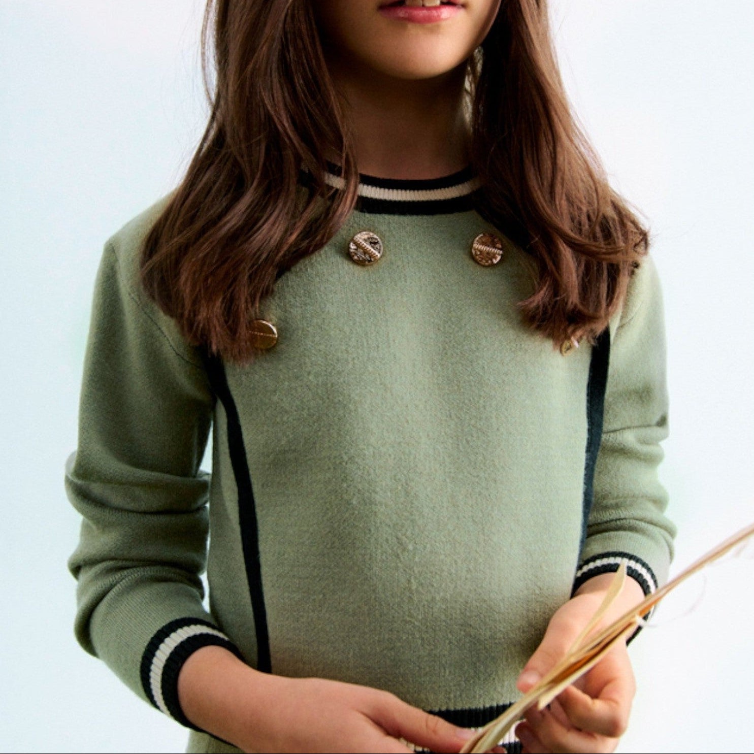 Compl. gonna tricot Bimba Verde 5544/6 -  NANU' BABY