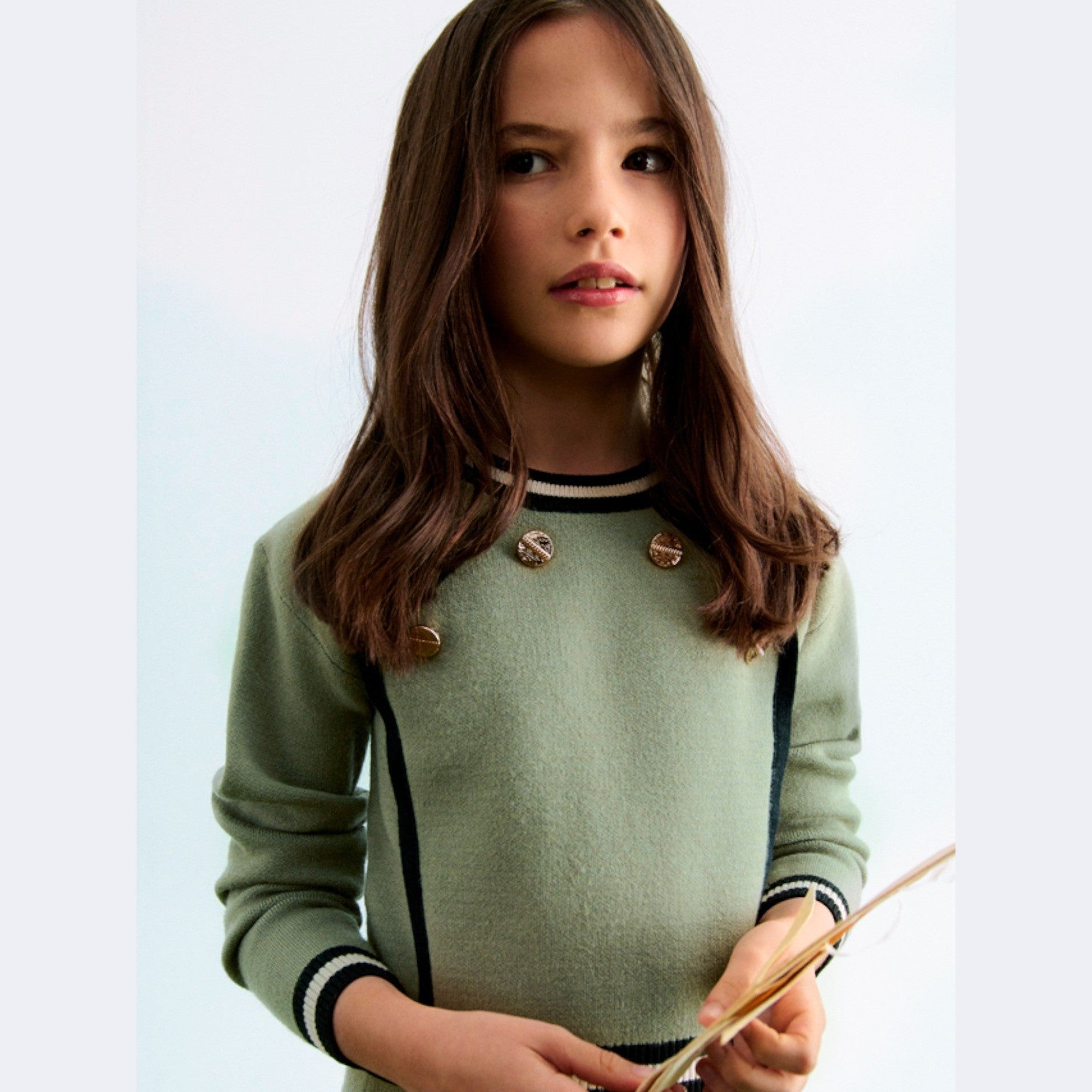 Compl. gonna tricot Bimba Verde 5544/6 -  NANU' BABY