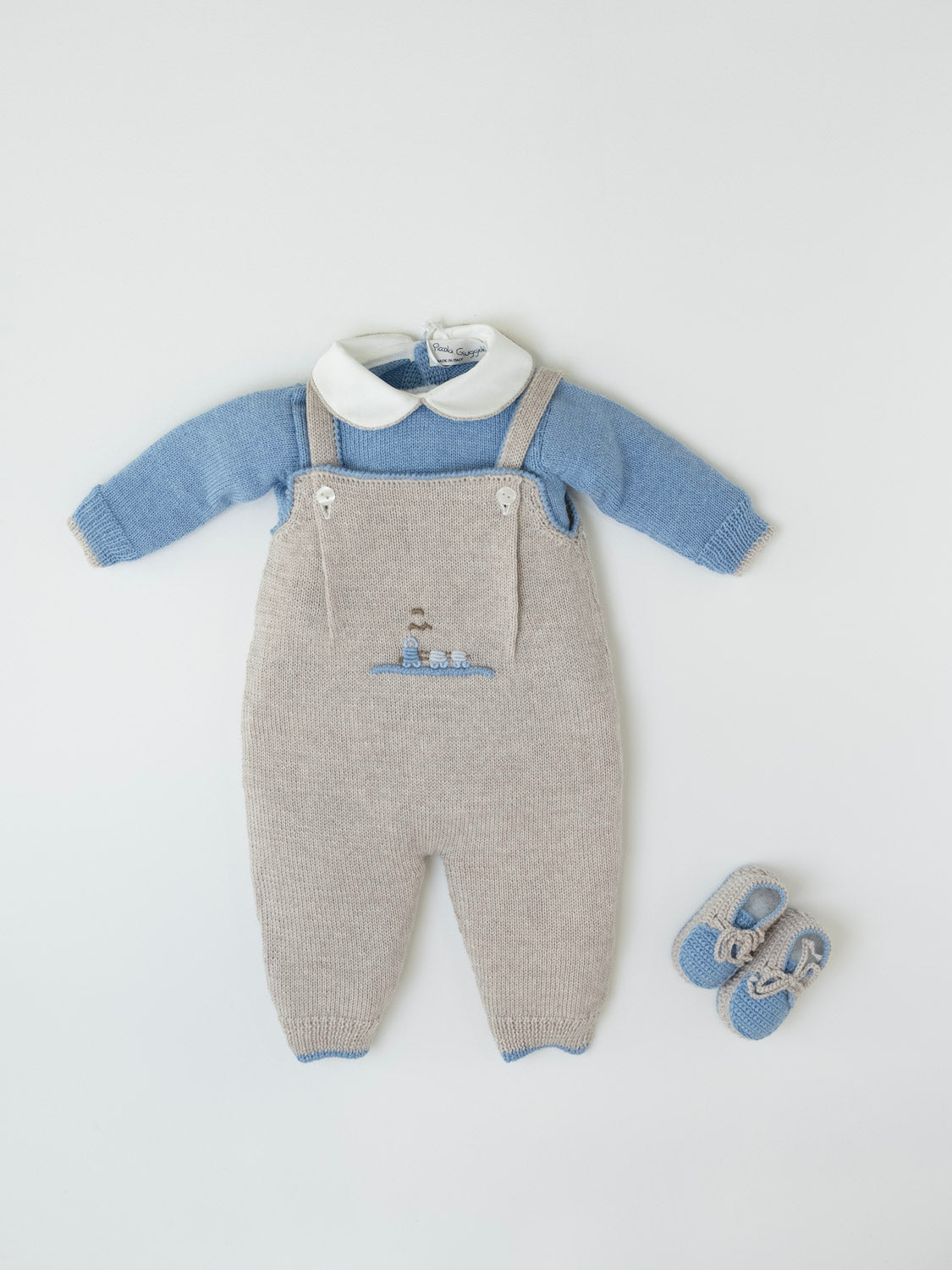 Tutina e Babbucce Neonato CIELO BENNY/SL -  NANU' BABY