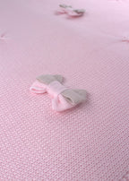 Coperta Cotone Fiocchi Rosa 181-R