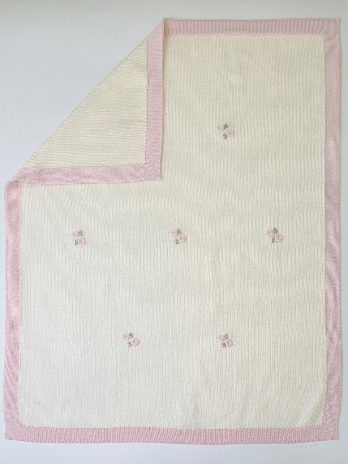 Copertina lana rosa Neonata VANIGLIA IN1080/R -  NANU' BABY