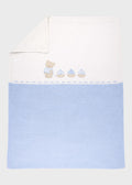 Cotton Blanket Teddy Bear Sky 198-C