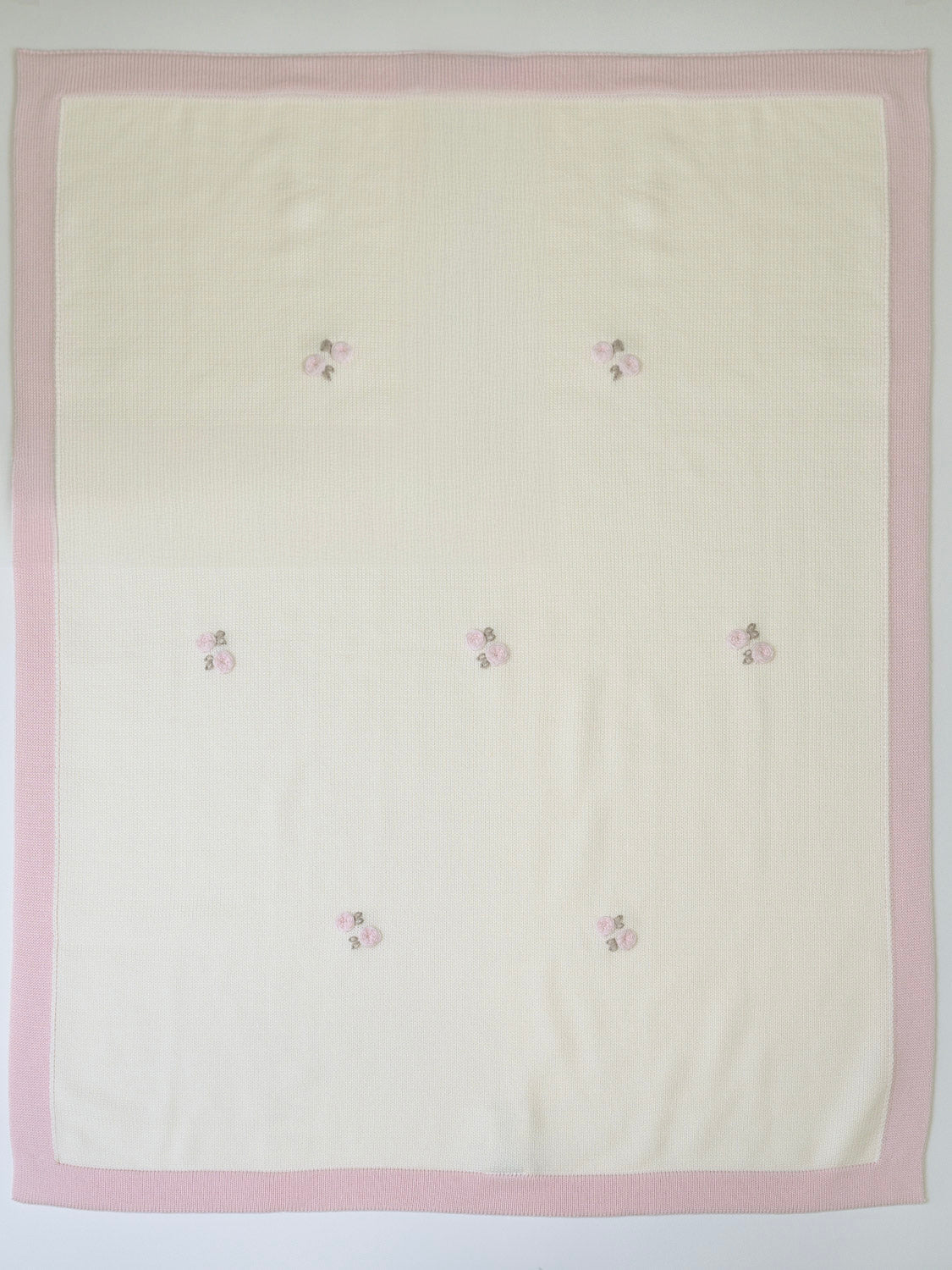 Copertina lana rosa Neonata VANIGLIA IN1080/R -  NANU' BABY