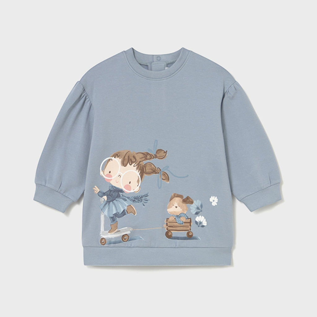 Abito felpa grafica Bimba CIELO 2921/56