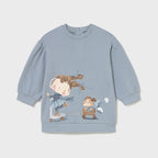 Abito felpa grafica Bimba CIELO 2921/56